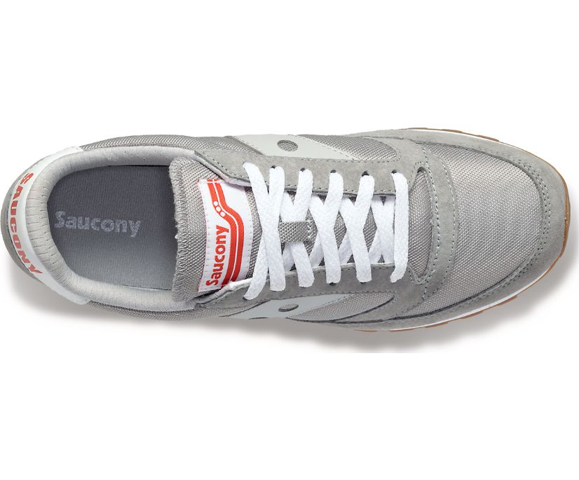 Saucony Jazz 81 Women's Originals Grey / Red | Canada 027QMAZ